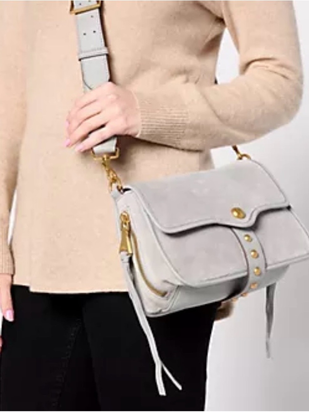 Aimee Kestenberg Great Escape Crossbody Gray BNWT